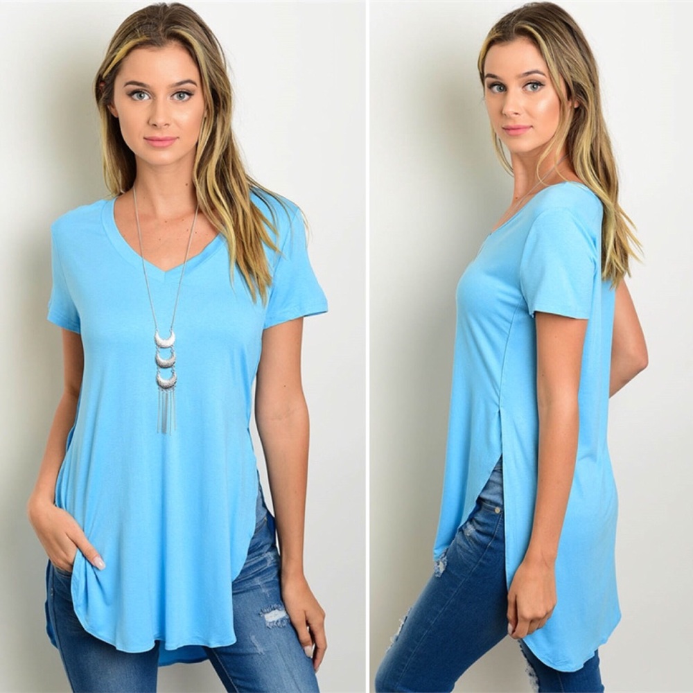 Blue Short Sleeve Shirt / Summer ☀️